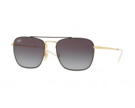 Ray Ban RB3588 9054/8G Gold on top black Grey Gradient Dark Grey