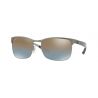 Ray-Ban RB8319CH Gunmetal Top On Matte Gunmetal  Grey Mirror Polar HD