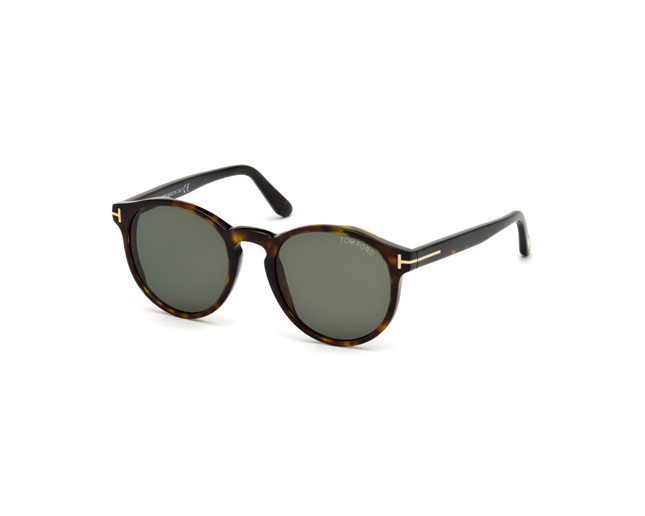 Tom Ford Ian-02 Dark Havana Green Lenses