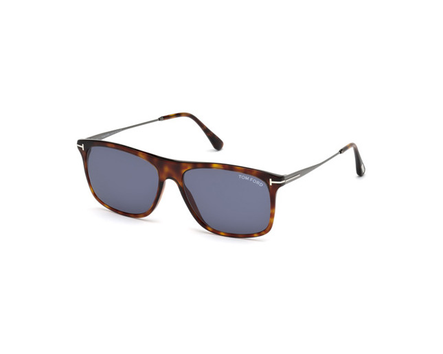 Tom Ford Max-02 Red Havana Blue Lenses