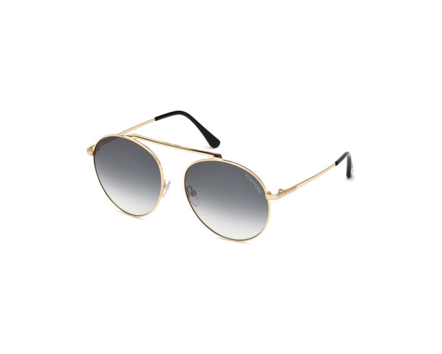 Tom Ford Simone-02 Shiny Gold Grey Smoke