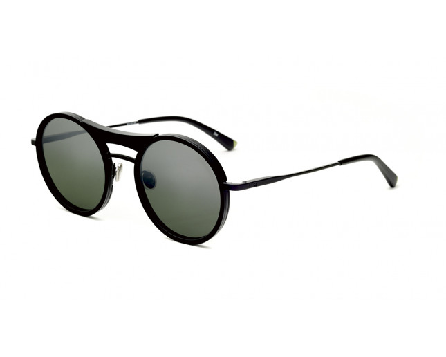 Etnia Barcelona Hampstead Black Mineral Mirror lenses