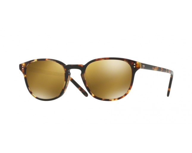 Oliver Peoples Fairmont Sun Vintagage DTB Havana Gold Mirror