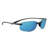 Serengeti Nuvola Satin Black-PhD Polarized 555nm Blue