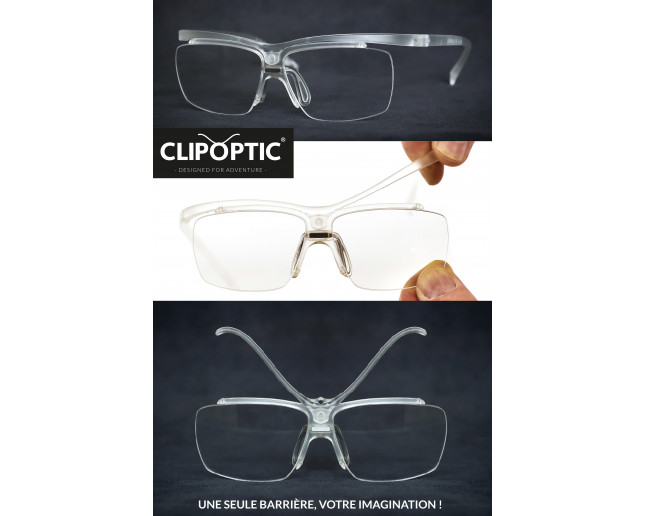 Clipotptic 3 Optique et Sport Barres S Nez L Verres XL