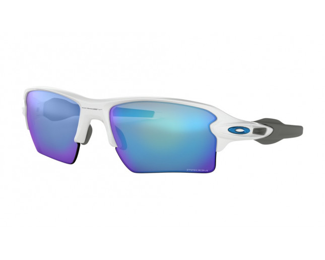 Oakley Flak 2.0 XL Polished White Prizm Saphire iridium OO9188 94 Sunglasses IceOptic