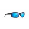 Maui Jim Kanaio Coast Bleu noir mat translucide avec strie-Bleu Hawaï