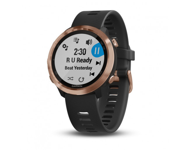 Garmin Forerunner 645 Music Cuivre bracelet Noir