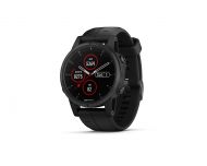 Garmin Fénix 5S Plus HR Black Sapphire noire avec bracelet noir