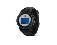 Garmin Fénix 5S Plus HR Black Sapphire noire avec bracelet noir