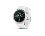 Garmin Fénix 5S Plus HR Silver Sapphire blanche avec bracelet blanc