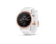 Garmin Fénix 5S Plus HR Rosegold Sapphire blanche avec bracelet blanc