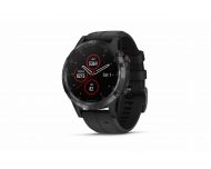 Garmin Fénix 5 Plus HR Black Sapphire noire avec bracelet noir