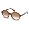 Tom Ford Nicolette 2.0 OrangeTortoise Brown Smoke Mirror