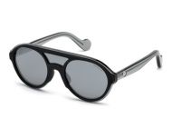 Moncler ML0052 Shiny Black Grey Mirror