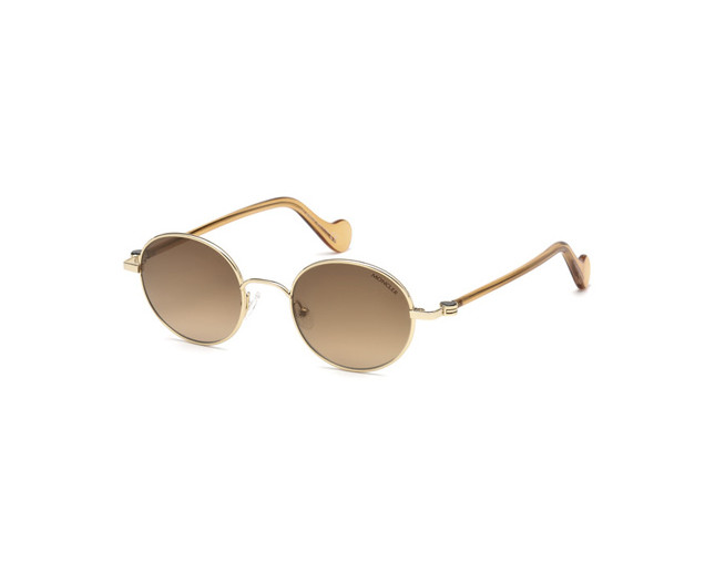 Moncler ML0057 Gold Brown Mirror