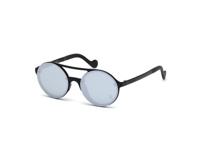 Moncler ML0064 Shiny Black Grey Mirror