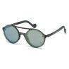 Moncler ML0064 Shiny Grey Green Mirror