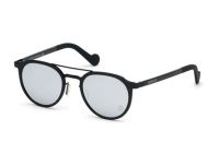 Moncler ML0065 Shiny Black Grey Mirror