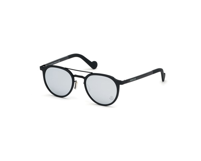 Moncler ML0065 Shiny Black Grey Mirror