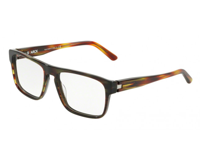 Starck SH3049 Havana Red Pointille Black