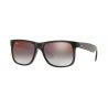 Ray-Ban Justin Rubber Black Brown Mirror Orange