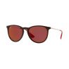 Ray-Ban Erika Brown Drk Violet Mirror Red