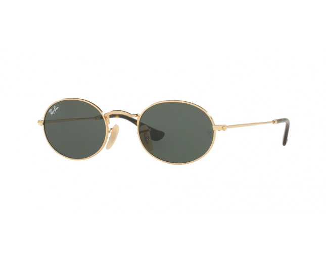 ray ban oval gold