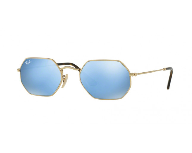Ray-Ban RB3556N Gold Green-Blue gradient flash