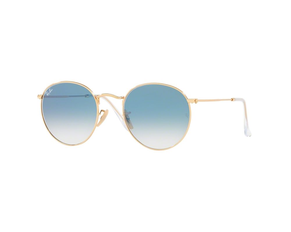 ray ban gold and blue