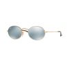 Ray-Ban Oval Metal Shiny Gold Crystal SilverFlash