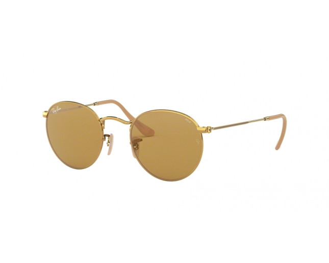 Ray-Ban Round Metal Solid Evolve Arista 