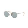 Ray-Ban Round Metal Arista Silver Photochromic Blue