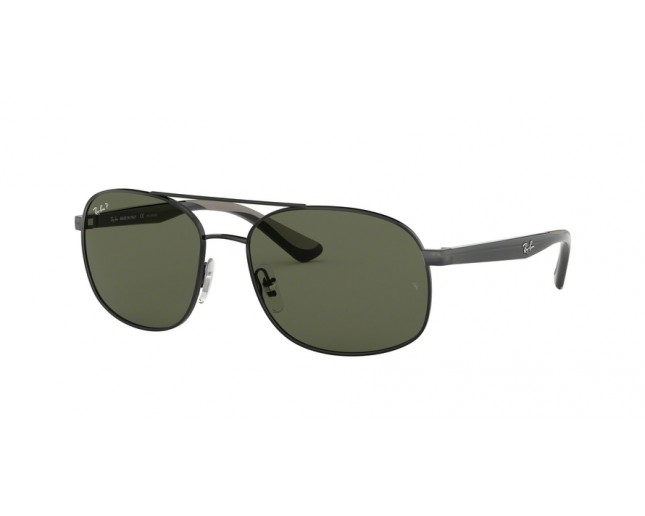 Ray-Ban RB3593 Black Green Polarized 