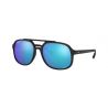 Ray-Ban RB4312CH Matte Black Green Mirror Blue Polar