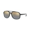 Ray-Ban RB4312CH Matte Black Green Mirror Blue Polar