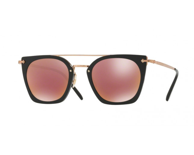 Oliver Peoples Dacette Black Burgundy Gold Mirror