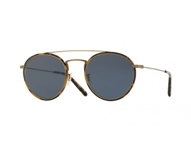 Oliver Peoples Ellice New Antique Gold Blue Lenses