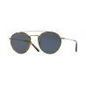 Oliver Peoples Ellice New Antique Gold Blue Lenses