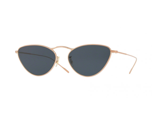 Oliver Peoples Lelaina Soft Rose Gold Blue Lenses