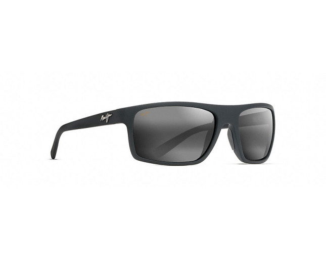 Maui Jim Byron Bay Matte Black Rubber Neutral Grey