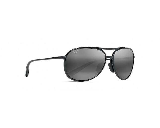 Maui-Jim Alelele Bridge Black Gloss Neutral Grey