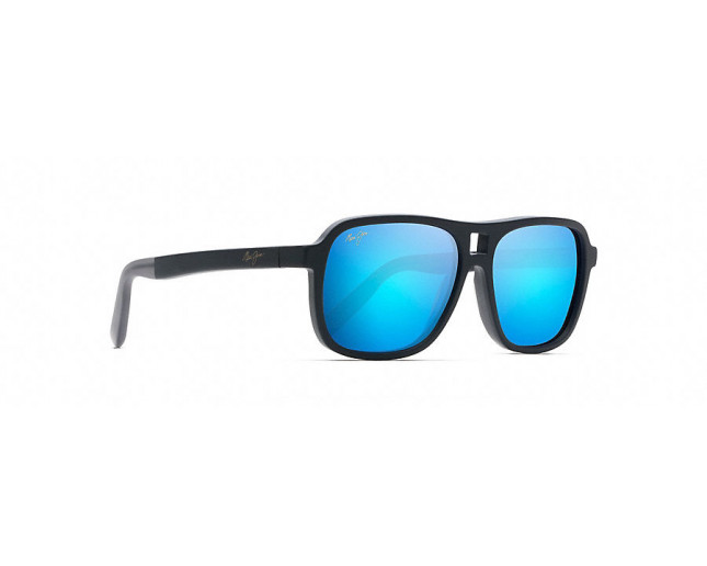 Maui Jim Little Maks Blue Hawaii Matte Black Maui Rose 