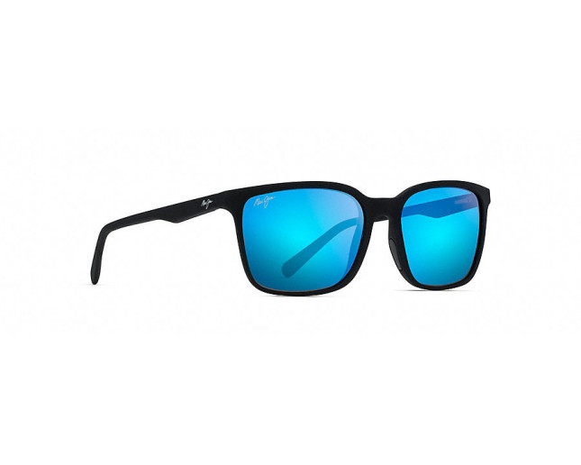 Maui Jim Wild Coast Black Matte Blue Hawai B756 02MR Lunettes de soleil IceOptic