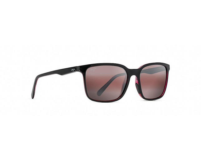 Maui Jim Wild Coast Black with Red Interior Maui Rose R756 02R Lunettes de soleil IceOptic