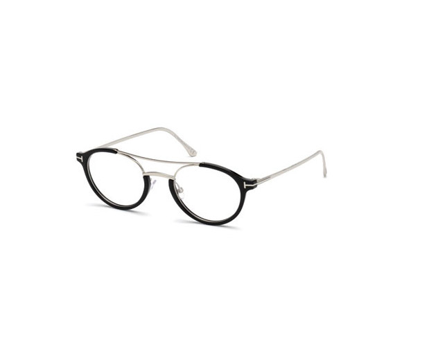 Tom Ford TF5515 Black Silver - TF5515 005 - Eyeglasses - IceOptic