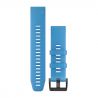 Garmin Bracelet Silicone Bleu Cyan - Quikfit - 22mm