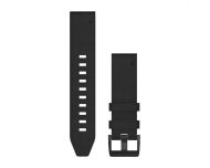 Garmin Bracelet Silicone Cuir Noir - Quikfit - 22mm