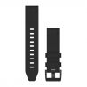 Garmin Bracelet Silicone Cuir Noir - Quikfit - 22mm