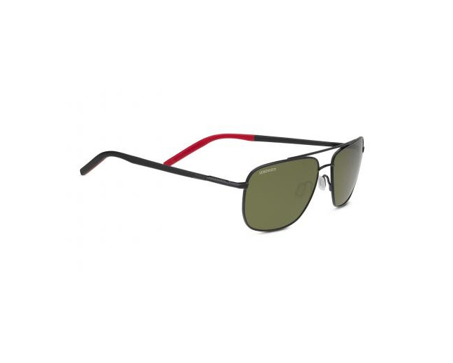 Serengeti Tellaro Shiny Black / Black / Red polarized 555nm